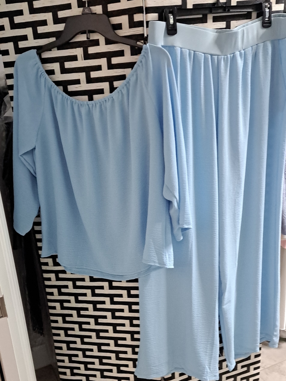 Unlisted Light Blue Two-Piece Pantsuit Set